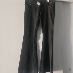Norma Kamali Black Flared Jeans